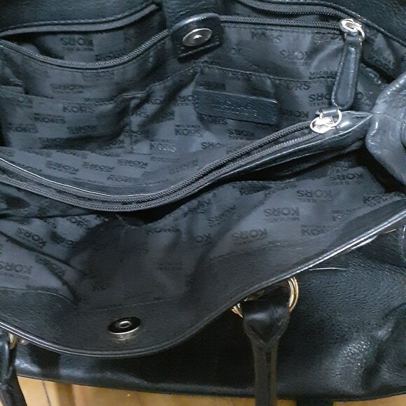 Sac a main en cuir noir Micheal Kors - Picture 2 of 3